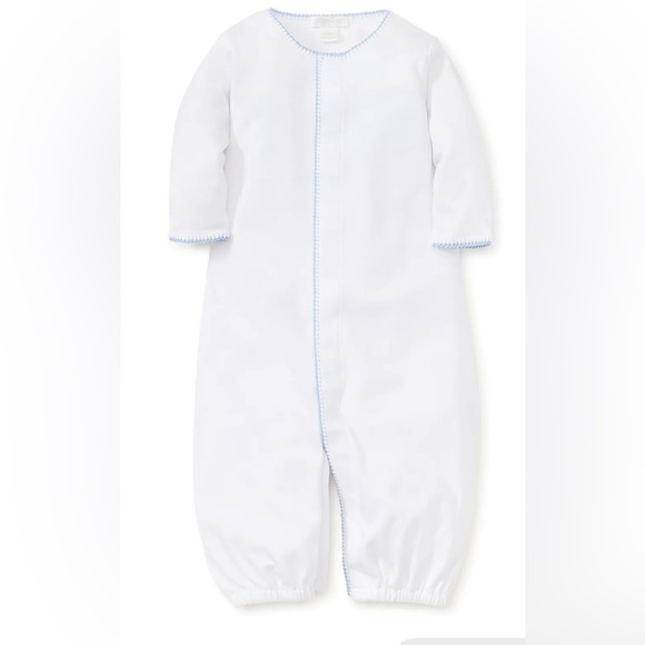 NWT Kissy Premier White Blue Trim Converter Gown NB - Picture 2 of 6